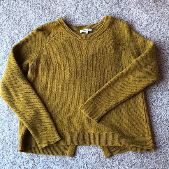 Madewell Sweaters - Madewell Waffle Back Slit Sweater